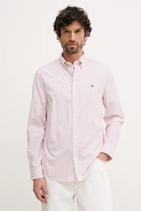 Хлопковая рубашка Tommy Hilfiger, красный