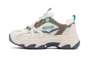 Высокие массивные кроссовки на платформе 5 см YEARCON, чисто белый/ярко-оранжевый