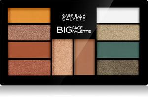 Большая палетка теней для век с бронзирующим пудровым хайлайтером Gabriella Salvete, 01 12 гр