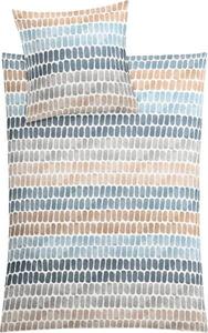 Комплект постельного белья Kleine Wolke 207835 2-teilig, 155x1x220 см цвет sand-beige-blau