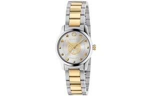 GUCCI Часы G Timeless Collection Wrist Watch Quartz Movement Stainless Steel Watchband Silver Dial Women's Watch