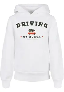Толстовка F4NT4STIC "Вождение домой, Рождество", Рождество, подарок, логотип, белый