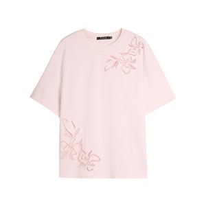ELLE Футболка Women's Pink Crew Neck
