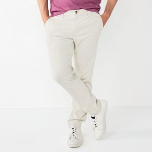 Мужские брюки чинос узкого кроя Sonoma Goods For Life Flexwear, цвет Sand Trap