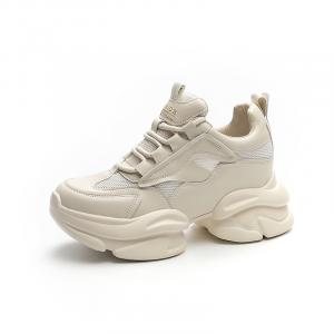 Дышащие низкие кроссовки на массивной подошве для женщин The mystery of glamour, Beige