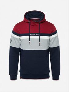 KOROSHI Свитер с высоким воротником и хлопковыми полосками красного цвета