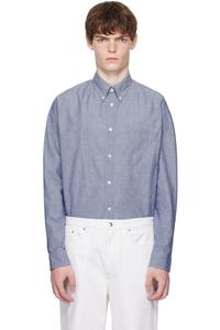 Рубашка Edouard с вышивкой A.P.C., индиго