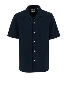 Рубашка на пуговицах классического кроя WE Fashion, темно-синий