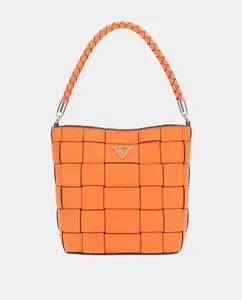 Сумка через плечо с магнитной застежкой Guess, оранжевый