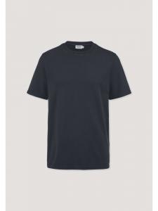 Рубашка Hessnatur Heavy Jersey свободного кроя из чистого органического хлопка, темно-синего цвета