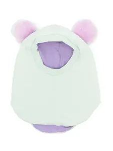 Балаклава с помпонами WAUW CAPOW by BANGBANG, зеленый