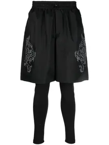 Спортивные шорты с принтом Plein Sport, черный