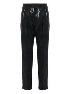 Брюки с глазурованным эффектом Maison Margiela, черный