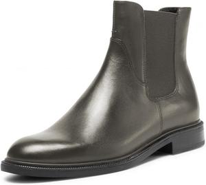 Женские ботинки Chelsea с круглым носком, эластичной вставкой, низким грубым каблуком, плоские ботильоны, осень-зима, базовая удобная обувь на каждый день, размеры US 4-16 Miss left, Grey