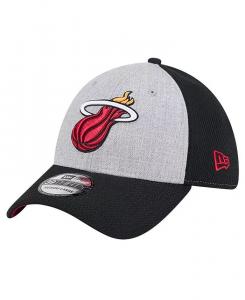 Мужская двухцветная кепка Miami Heat серо-серый/черный 39THIRTY Flex Hat New Era, мультиколор
