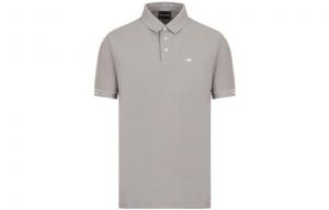 Футболка поло мужская сезона весна-лето 2023 серый EMPORIO ARMANI