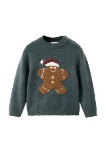 Детский джемпер Mango Kids, Green