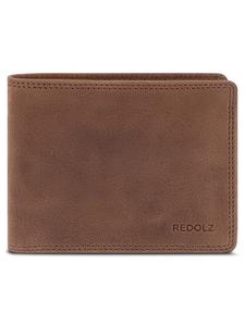 Кошелек Redolz Leather Essentials QF RFID Leder 12 cm, коричневый