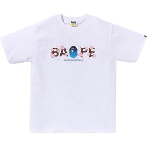 Футболка с принтом логотипа A BATHING APE, белый
