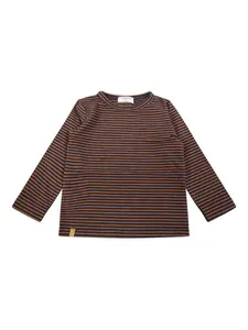 Топ Olaf в полоску 1 + In The Family, коричневый
