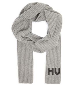 Шарф мужской Hugo шерстяной, серый