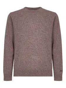 Кофта в рубчик с вышитым логотипом MC2 SAINT BARTH, коричневый