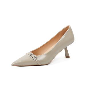 TATAYA Серые женские туфли на тонком каблуке, цвет Gray