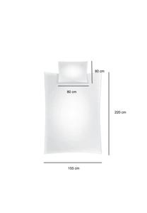 Однотонная двусторонняя постельное бельё 100% хлопок сатин с молнией Cofi, зелёный/антрацит 155 x 220 см