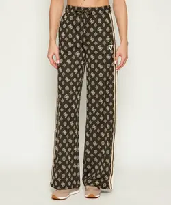 Спортивные брюки с пионами Straight fit Guess Active, коричневый