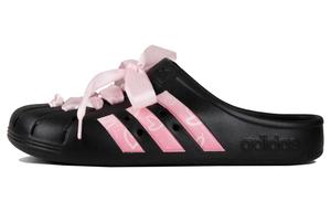 ADILETTE CLOGS Кроксы Унисекс Black Pink Adidas, Black Pink Heart