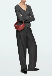 Миниатюрная сумочка в форме полумесяца Massimo Dutti, Red