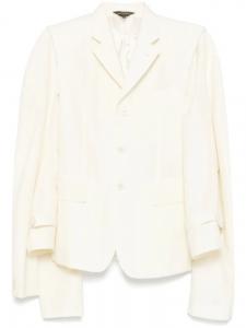 Comme Des Garçons жилет со съемными рукавами, белый