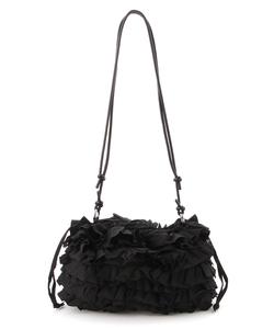 (L) Сумка-клатч / Хлопковая сумка через плечо с оборками