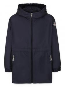 Плащ-нашивка с логотипом Moncler Enfant, синий