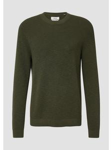 Вязаный свитер цвета 7938_оливковый s.Oliver