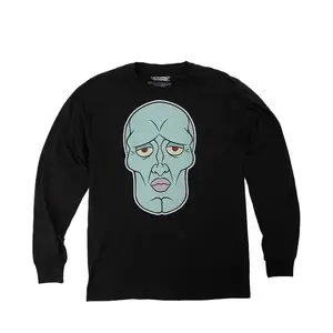 Футболка с длинными рукавами Красивый кальмар SpongeBob SquarePants, черный