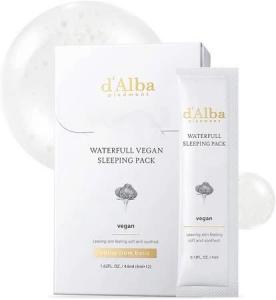 d'Alba - Waterfull Vegan Sleeping Pack - Ночная маска с белым трюфелем - 48 мл (12x4 мл)