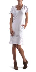 Мини-платье Maglietta белого цвета Gigi Moda, белый