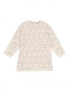 Платье из кружева с зубчатым краем Douuod Kids, белый