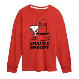 Флисовая толстовка с рисунком арахиса и Снупи для мальчиков 8-20 лет Licensed Character, красный