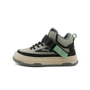 Jeep Детские кроссовки для скейтбординга, износостойкие, среднего размера, зеленые, черные