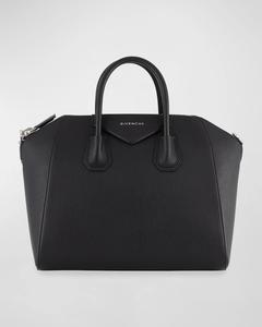 Сумка Antigona среднего размера с верхней ручкой из зерненой кожи Givenchy, цвет Black