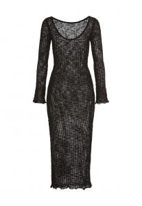 Вязаное платье LSCN by LASCANA, черный