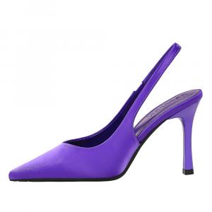 QITUMAUL Женские туфли на высоком каблуке, фиолетовые