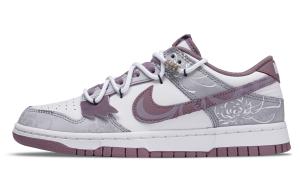 Nike Туфли для скейтборда Dunk Solitary Mountain устойчивые к холоду и истиранию низкие унисекс фиолетовый серый