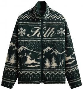 Куртка Kith Kithmas Harper Sherpa Jacket, зеленый