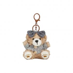 Коллекция милых плюшевых медведей-печенек, брелок-кукла, высота 10см Bobby Bear, серый