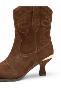 Ковбойские/Байкерские ботильоны Alma En Pena, Camel