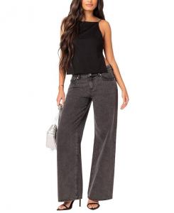 Топ Edikted Karli со стразами и открытой спиной, черный