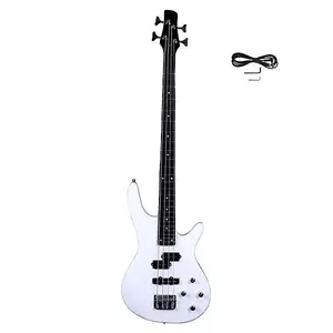 Элегантный стильный бас Ozici IB с силовой линией и гаечным ключом, белый